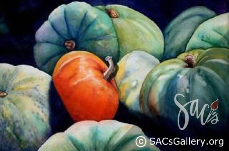 "Pumpkin Patch Produce by Peggy Milburn Brown